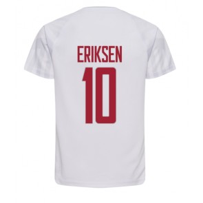 Maillot de foot Danemark Christian Eriksen #10 Extérieur Monde 2022 Manches Courte